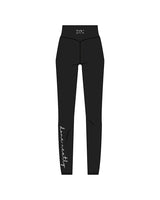 The Basic Legging - Black - Done Neatly - Leg / Back - White