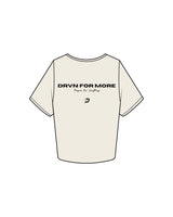 The Crop Tee - Off White - DRVN Collective - Circle / Back - Black