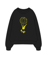 The Classic Crewneck - Black - Olympus Movement - Center - Yellow