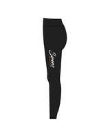 The Basic Legging - Black - Sirens - Left Leg & Back Waistband - Full Color