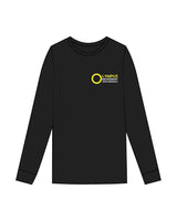 The Mens Long Sleeve - Black - Olympus Movement - Left Chest - Yellow