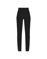 The Basic Legging - Black - Sirens - Left Leg & Back Waistband - Full Color