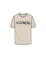 The Mens Tee - Bone - Vires - Center Chest Logo - Black