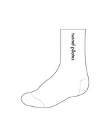 The Crew Grip Socks - White - Tunnel Pilates - Black Logos / Grip