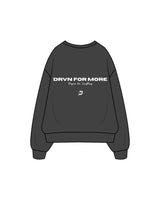 The Classic Crewneck - Charcoal - DRVN Collective - Circle / Back - White