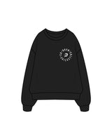 The Classic Crewneck - Black - DRVN Collective - Circle / Back - White