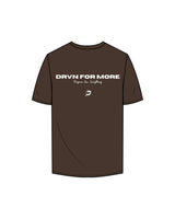 The Mens Tee - Chocolate - DRVN Collective - Circle / Back - White