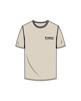 The Mens Tee - Off White - Kraken Training - Left Chest / Back - Black