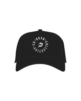 The Trucker Hat - Black - DRVN Collective - Circle - White