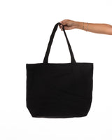 The Zipper Tote Bag - Black - Sweathouse - Center Stacked - SH In Between - White