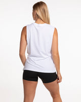 The Womens Classic Tank - White - Mega Well - Center Chest Stacked - Full Color