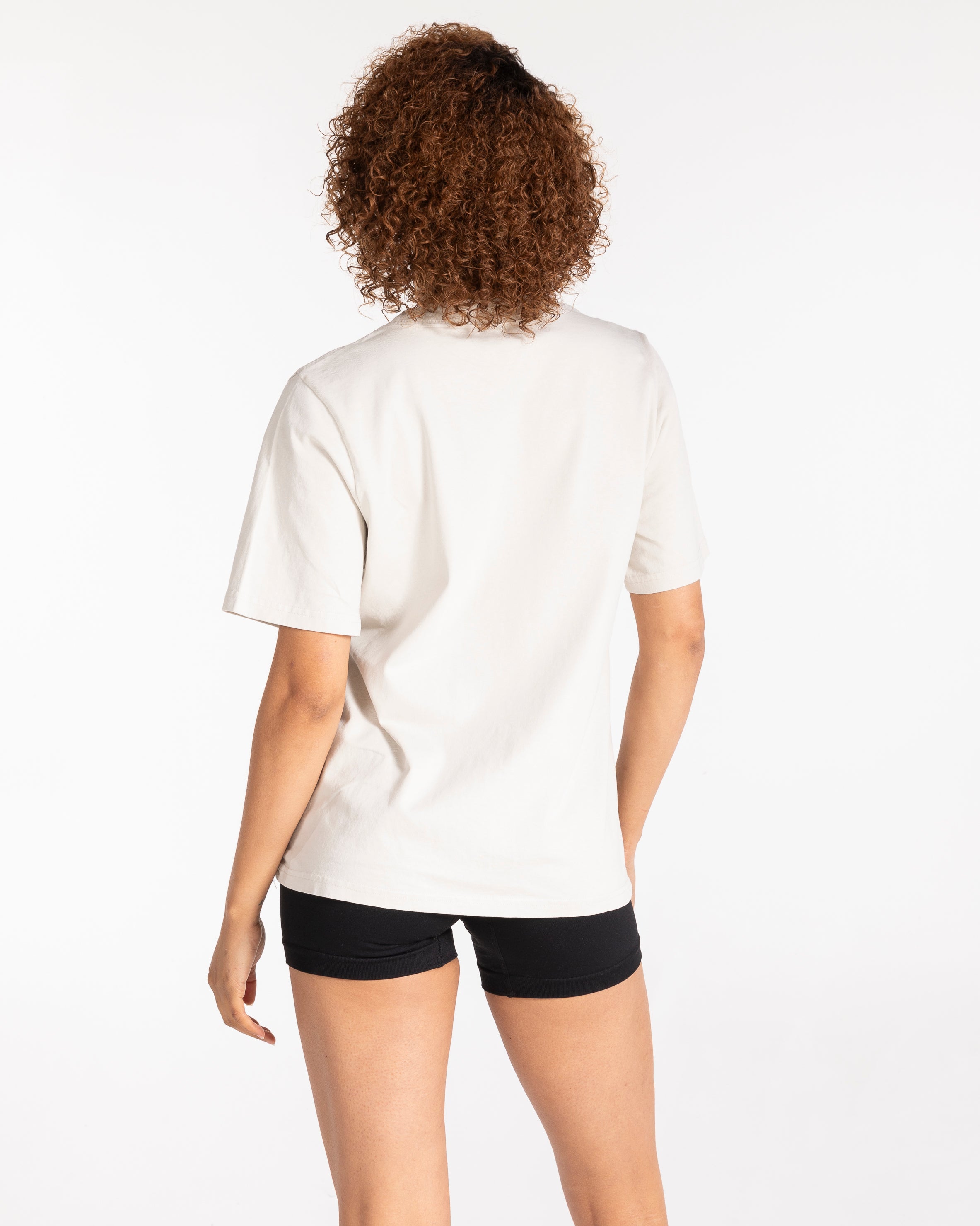 The Varsity Womens Oversized Tee - Washed Bone