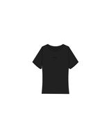 The Baby Tee - Black - Elevate - Center - Black Embroidered