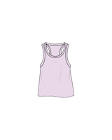 The Ribbed Crop Tank - Orchid - Elevate - Center - Embroidered