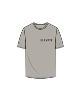 The Mens Tee - Granite - Elevate - Front / Back - Black