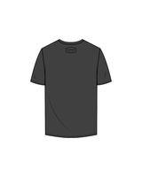 The Mens Tee - Charcoal - Elevate - Front / Back - Black