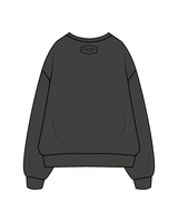 The Classic Crewneck - Charcoal - Elevate - Chest / Neckline - Black