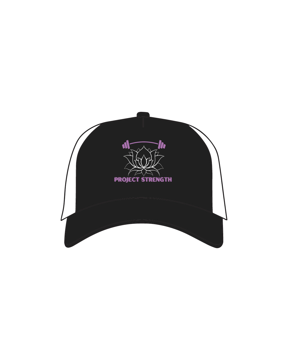 The Trucker Hat - Black / White - Paige Simmons - Full Color