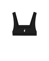 The Box Cut Bra - Black - One Soccer