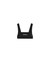 The Box Cut Bra - Black - Mantra Fitness - Right Side / Back - White