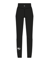 The Basic Legging - Black - MegaCorps Fitness - Back / Left Ankle - White