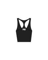 The Racer Tank - Black - F45 La Costa - Manager - Center / Back - White