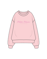 The Classic Crewneck - Pink - Pilates Plus Pacific Beach - Pilates Princess Logo - Pink