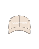 The Dad Hat - Stone - Axe Fitness - White