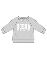 The Kids Crewneck - Heather - Scega - Collegaite Straight Center Chest - White