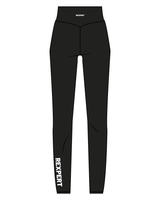 The Basic Legging - Black - Rexpert - 'Rexpert' Left Leg & Back Waist - White