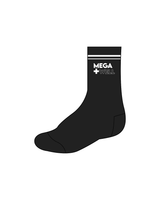 The Crew Socks - Black - Mega + Well - White