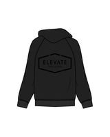 The Classic Hoodie - Black - Elevate - Chest / Back - Black