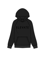 The Classic Hoodie - Black - Elevate - Chest / Back - Black