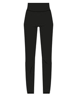 The Basic Legging - Black - Lab Lagree - Back Left Leg - White