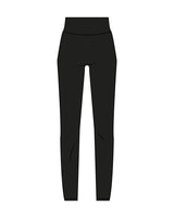 The Basic Legging - Black - Hilo House - Back Waist & Left Leg - White