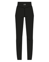 The Basic Legging - Black - Lab Lagree - Back Center Waist - White