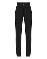 The Basic Legging - Black - EVERCORE - Back Center Waist - White