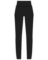 The Basic Legging - Black - Lava - Back Right Leg -  White