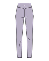 The Basic Legging - Lavender - The Body Refinery - Back Center Waist - White