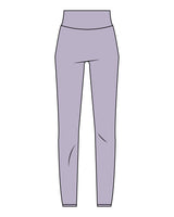 The Basic Legging - Lavender - The Body Refinery - Back Center Waist - White