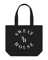 The Zipper Tote Bag - Black - Sweathouse - Center Stacked - SH In Between - White