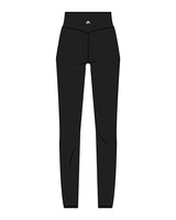 The Basic Legging - Black - Athletic Culture - Back Waist Center - White