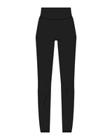 The Basic Legging - Black - Athletic Culture - Back Waist Center - White