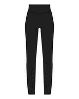 The Basic Legging - Black - Masters Division - Back Center Waistline - White