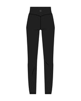 The Basic Legging - Black - Core Ritual - Back Waist - White