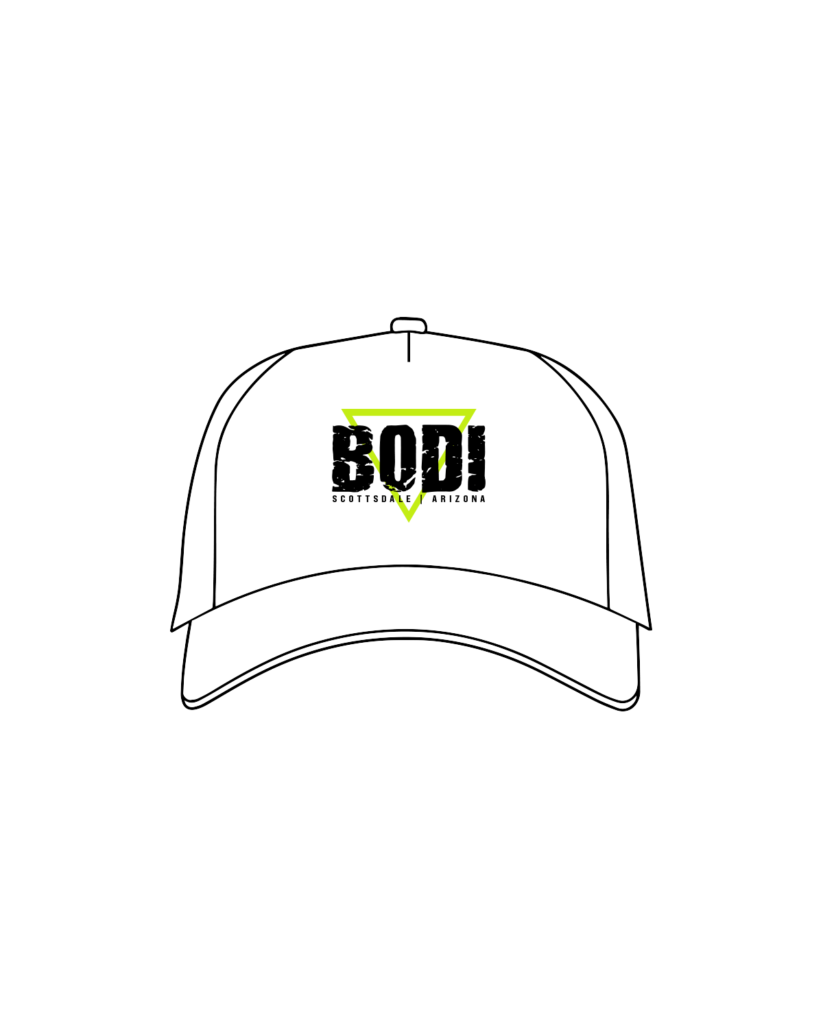 The Trucker Hat - White - BODI - Full Color