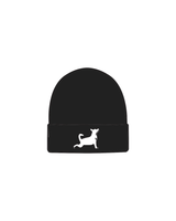 The Beanie - Black - Updog Yoga - Icon Logo - Full Color