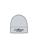 The Beanie - Heather - Updog Yoga - Main Logo - Full Color