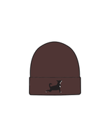 The Beanie - Maroon - Updog Yoga - Icon Logo - Full Color