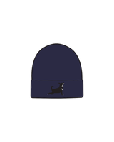 The Beanie - Navy - Updog Yoga - Icon Logo - Full Color